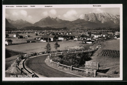 AK Wallgau, Generalansicht Mit Blick Gegen Stubai, Seefelder Spitze Und Retterspitze  - Altri & Non Classificati