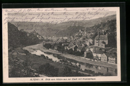 AK Altena I. W., Blick Vom Kiküm Aus Zur Stadt Mit Dem Krankenhaus  - Altena