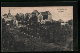 AK Wolkenstein I. Erzgeb., Blick Zur Burg Auf Dem Berg  - Wolkenstein