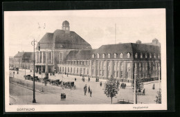 AK Dortmund, Kutschen Vor Dem Hauptbahnhof  - Dortmund