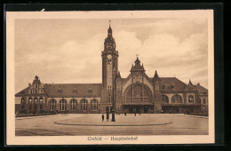 AK Crefeld, Auf Dem Platz Vor Dem Hauptbahnhof  - Sonstige & Ohne Zuordnung