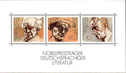 RFA Bloc N** Yv:15 Mi:16 Nobelpreisträger Deutschsprachiger Literatur (Thème) - Nobel Prize Laureates