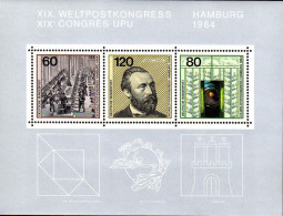 RFA Bloc N** Yv:18 Mi:19 Weltpostkongress Heinrich Von Stephan (Thème) - U.P.U.