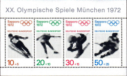 RFA Bloc N** Yv: 5 Mi:6 20.Olympische Spiele München 1972 (Thème) - Hiver 1972: Sapporo