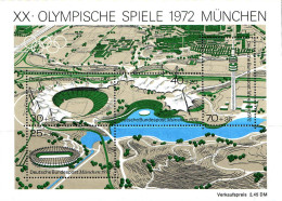 RFA Bloc N** Yv: 6 Mi:7 20.Olympische Spiele München (Thème) - Estate 1972: Monaco