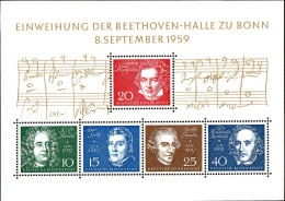 RFA Bloc N** Yv: 1 Mi:2 Einweihung Der Beethoven-Halle Zu Bonn (Thème) - Musique