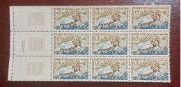 France 1969 Bloc De 9 Timbres Neuf** YV N° 1609 Canoé Kayak - Nuevos