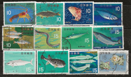 Japon 1966-1967 N° Y&T : 822 à 829D Obl. - Usati