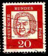 RFA Poste Obl Yv: 225 Mi:352y Johann Sebastian Bach Compositeur (Lign.Ondulées) (Thème) - Musik