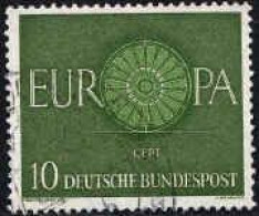 RFA Poste Obl Yv: 210 Mi:337 Europa Cept Roue à 16 Barreaux (cachet Rond) (Thème) - 1960