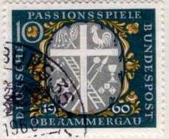 RFA Poste Obl Yv: 202 Mi:329 Passionsspiele Oberammergau (Beau Cachet Rond) (Thème) - Christentum