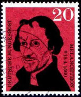 RFA Poste Obl Yv: 201 Mi:328 Philippus Melanchthon (Beau Cachet Rond) (Thème) - Theologians