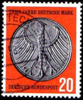 RFA Poste Obl Yv: 162 Mi:291 Deutsche Mark (Beau Cachet Rond) (Thème) - Münzen