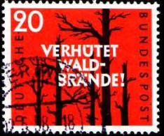 RFA Poste Obl Yv: 155 Mi:283 Verhütet Wald-brände (Beau Cachet Rond) (Thème) - Alberi