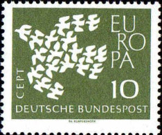 RFA Poste N** Yv: 239a Mi:367y Europa Cept 19 Colombes (Thème) - 1961