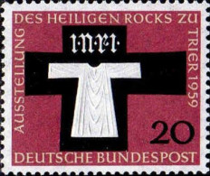 RFA Poste N** Yv: 186 Mi:313 Ausstellung Des Heiligen Rocks Zu Trier (Thème) - Christianisme