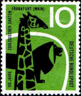 RFA Poste N** Yv: 159 Mi:288 Zoologischer Garten Frankfurt Girafe (Thème) - Jirafas