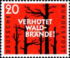 RFA Poste N** Yv: 155 Mi:283 Verhütet Wald-brände (Thème) - Alberi