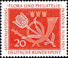 RFA Poste N** Yv: 133 Mi:254 Flora & Philatelie Köln (Thème) - Philatelic Exhibitions
