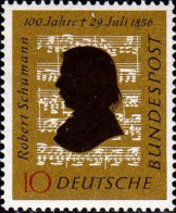 RFA Poste N** Yv: 108 Mi:234 Robert Schumann Compositeur (Thème) - Música