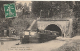 Environs Du Camp De Châlons - Le Canal De BILLY - Entrée Du Souterrain ( Beau Plan De Péniche ) - Other & Unclassified