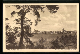 AK Bad Waren A. Müritz, Blick Von Den Tannen Auf Die Stadt  - Waren (Mueritz)