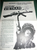 GUERRE DU VIETNAM : " VICTOIRE POUR LE VIETNAM " JOURNAL DES COMITES VIETNAM DE BASE , LE N ° 2 DE JUILLET / AOUT 1967 - Desde 1950