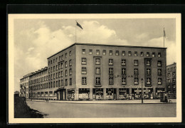 AK Karlsruhe I. B., Auf Der Strasse Vor Dem Kolpinghaus  - Karlsruhe