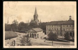 AK Karlsruhe I. B., Blick Auf Das Mühlburgertor V. Weinbrenner  - Karlsruhe