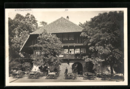 AK Karlsruhe I. B., Das Schwarzwaldhaus Im Stadtgarten  - Karlsruhe