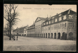 AK Karlsruhe I. B., Schlossplatz, Palais I. K. H. Der Prinzessin Wilhelm  - Karlsruhe