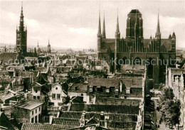 72792630 Danzig Westpreussen Blick Auf Rathaus Und Marienkirche Danzig - Poland