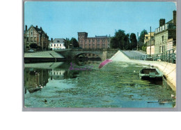 NOGENT SUR SEINE 10 - Les Grands Moulins Et Le Pont Nicolas Barque Bateau - Nogent-sur-Seine