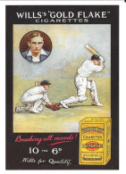 Thème Base-ball Et Tabac - WILLS's GOLD FLAKE - Cigarettes - Advertising