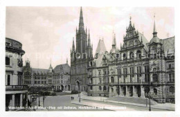 72792460 Wiesbaden A.H. Platz Rathaus Marktkirche Studienanstalt  Wiesbaden - Wiesbaden