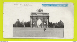 75 PARIS Arc Des Tuileries Mini CPA 13,5 X 7 Publicitaire Guérin Boutron VOIR DOS - Other Monuments