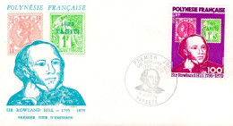 POLYNESIE FDC 1979 SIR ROWLAND HILL - FDC