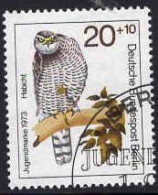 Berlin Poste Obl Yv:407/410 Pour La Jeunesse Oiseaux De Proie (TB Cachet Rond) (Thème) - Águilas & Aves De Presa