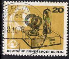 Berlin Poste Obl Yv:416/419 50.Jahre Rundfunk (Beau Cachet Rond) (Thème) - Telekom