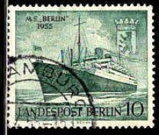 Berlin Poste Obl Yv:111/112 Lancement Du Paquebot Berlin (Beau Cachet Rond) (Thème) - Ships