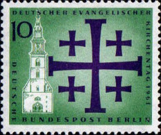 Berlin Poste N** Yv:193/194 Journée De L'Eglise Evangélique (Thème) - Kerken En Kathedralen