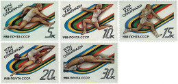 URSS 1988 YT 5523-27 ** - Unused Stamps