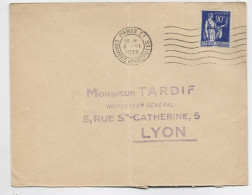 PAIX 90C BLEU LETTRE MEC FLIER PARIS 31 3.VI .1939 CHAMBRE DES DEPUTES - Mechanical Postmarks (Advertisement)