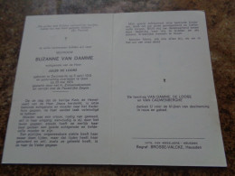 Doodsprentje/Bidprentje  SUZANNE VAN DAMME   Zwijnaarde 1913-1974 Gent  (Echtg Jules DE LOOSE) - Godsdienst & Esoterisme