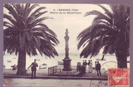 83 - BANDOL - STATUE De La RÉPUBLIQUE - ANIMÉE - - Bandol