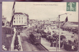 85 - SABLES D'OLONNE - PANORAMA De La PLAGE - TRAMWAYS - ANIMÉE - - Sables D'Olonne