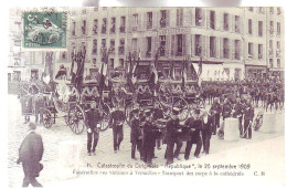 78 - VERSAILLES - FUNERAILLES  Des VICTIMES  Du DIRIGEABLE "" REPUBLIQUE ""  Le 25/09/1909 - ANIMÉE - - Versailles