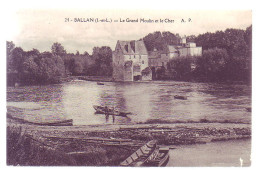 37 - BALLAN - GRAND MOULIN Et LeCHER - ANIMÉE - - Ballan-Miré