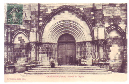 36 - CHATILLON - PORTAIL De L'ÉGLISE - ANIMÉE - - Sonstige & Ohne Zuordnung