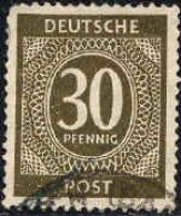 Allemagne Interzone Poste Obl Yv:18 Mi:928 Chiffre (cachet Rond) - Used